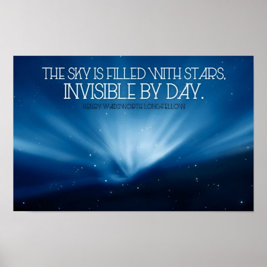 Henry Wadsworth Longfellow Inspiration Sky Poster (Vorne)