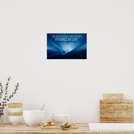 Henry Wadsworth Longfellow Inspiration Sky Poster (Küche)