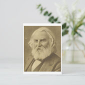 Henry Wadsworth Longfellow Postkarte (Stehend Vorderseite)