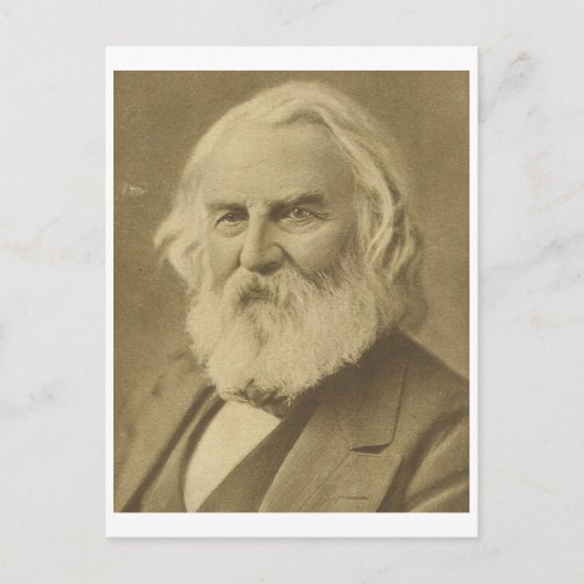 Henry Wadsworth Longfellow Postkarte (Vorderseite)