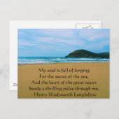Henry Wadsworth Longfellow Spirituelles Zitat Postkarte (Vorne/Hinten)