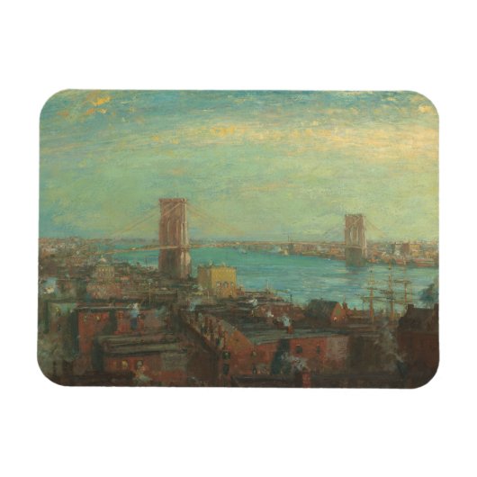 Henry Ward Ranger - Brooklyn Bridge Magnet (Horizontal)
