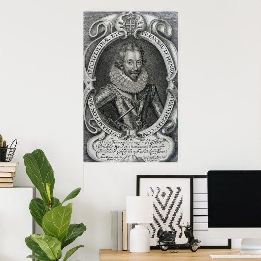 Henry Wriothesley, 3rd Earl of Southampton, 1617 Poster (Heimbüro)