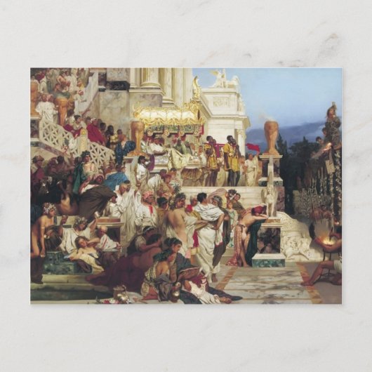 Henryk Siemiradzki- Neros Torches Postkarte (Vorderseite)