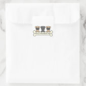 Henry's Dreamland-Mops Quadratischer Aufkleber (Tasche)