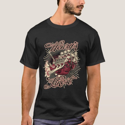 Henry's Finest - Flathead-Motor T-Shirt (Vorderseite)