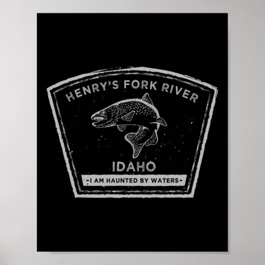 Henry's Fork River Idaho Fliegenfischen Poster (Vorne)
