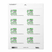 Henry's Helper Shipping Labels (Vorne)