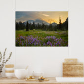 Henry's Jagdgebiet bei Sonnenaufgang Poster (Küche)