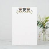 Henrys Traumland-Möpse Briefpapier (Stehend Vorderseite)