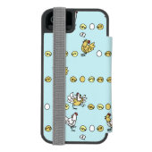 Hens, Chicks, and Eggs Incipio iPhone Geldbeutel-Hülle (Folio Rückseite)