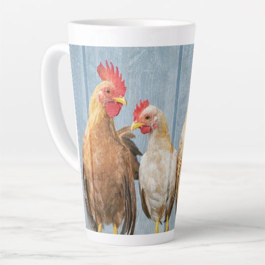Hens Chicks Rooster Milchtasse (Linke Ecke)
