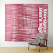 Hens nächtliche Rose Rosa Imitate Tinsel Hintergru Wandteppich (Beispiel (Horizontal))