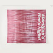 Hens nächtliche Rose Rosa Imitate Tinsel Hintergru Wandteppich (Vorderseite (Horizontal))