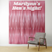 Hens nächtliche Rose Rosa Imitate Tinsel Hintergru Wandteppich (Beispiel)