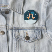 Hens Night Party - Funny Chicken Moon Festival Button (Beispiel)