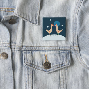 Hens Night Party - Funny Chicken Moon Festival Button