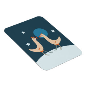 Hens Night Party - Funny Chicken Moon Festival Magnet