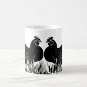 Hens~Silhouette Kaffeetasse