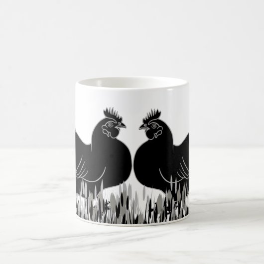 Hens~Silhouette Kaffeetasse (Mittel)