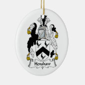 Henshaw Familienwappen Keramikornament (Rechts)