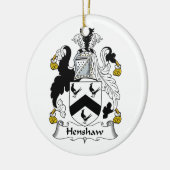 Henshaw Familienwappen Keramikornament (Links)