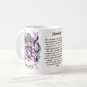 Hensley Familien-Wappen Tasse (Vorderseite Links)