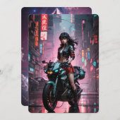 Hentai Reiten Kawasaki Motocycle Einladung (Vorne/Hinten)