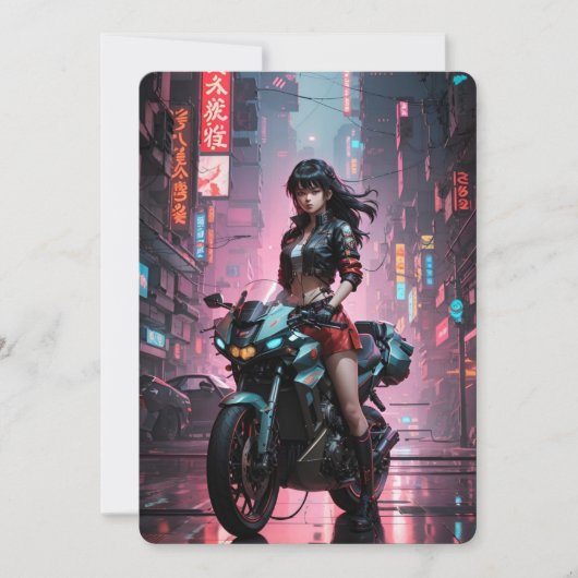 Hentai Reiten Kawasaki Motocycle Einladung (Vorderseite)