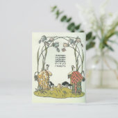 Heorhiy Narbut- 'Der Kran und der Held. Bär' Postkarte (Stehend Vorderseite)