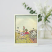 Heorhiy Narbut- 'Der Kran und der Held. Bär' Postkarte (Stehend Vorderseite)