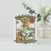 Heorhiy Narbut - Illustration zu 'Holzadler' Postkarte (Stehend Vorderseite)