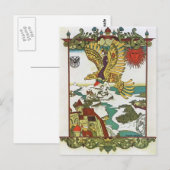 Heorhiy Narbut - Illustration zu 'Holzadler' Postkarte (Vorne/Hinten)