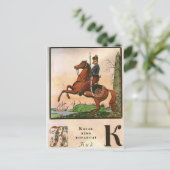 Heorhiy Narbut-Sheet 'K' von 'Ukrainisches Alphabe Postkarte (Stehend Vorderseite)