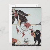 Heorhiy Narbut-Sheet 'V' von 'Ukrainisches Alphabe Postkarte (Vorne/Hinten)