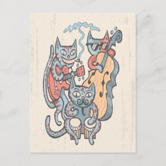 Hep Cat Band Postkarte