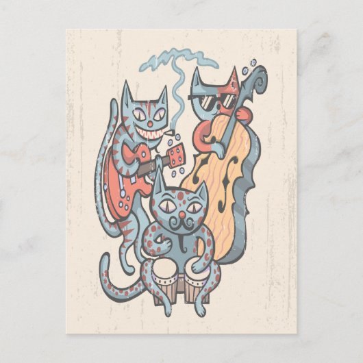 Hep Cat Band Postkarte (Vorderseite)