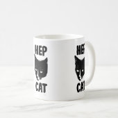 Hep Cat Fun Tuxedo Cat Foto Slogan Spaß Kaffeetasse (VorderseiteRechts)