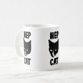 Hep Cat Fun Tuxedo Cat Foto Slogan Spaß Kaffeetasse (Vorderseite Links)