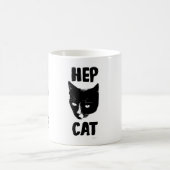 Hep Cat Fun Tuxedo Cat Foto Slogan Spaß Kaffeetasse (Mittel)