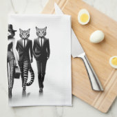Hep-Cat-Laufsteg-Models beim Catwalk Geschirrtuch (Viertel Falte)