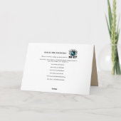 Hep Cats Retro Christmas - Personalisiert Feiertagskarte (Rückseite)