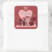 HEP KATS by Jeff Willis Art Quadratischer Aufkleber (Tasche)