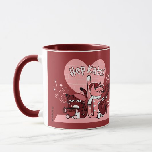 HEP KATS von Jeff Willis Art Tasse (Links)