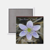 Hepatica Wedding Rememberance Magnet (Vorderseite/Rückseite)
