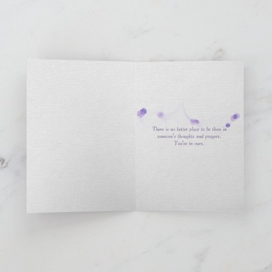 Hepatica-Wildblume Karte (Innenseite)