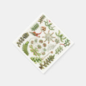 Hepaticae Lebermoose von Ernst Haeckel Serviette (Ecke)