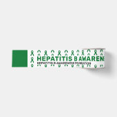 Hepatitis-B-Bewusstseinsmuster-Schleife Ripsband (Vorderseite)