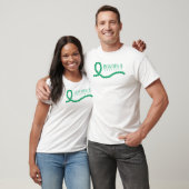 Hepatitis B Jade Beaded Awareness Ribbon T-Shirt (Unisex)