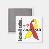 Hepatitis C Bewusstsein Magnet (Vorderseite/Rückseite)